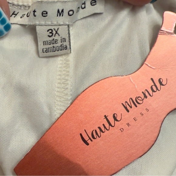 Haute Monde Lavender Pink Ditsy Floral Flirty Smocked Floral Ruffle Hem Dress - Picture 8 of 9